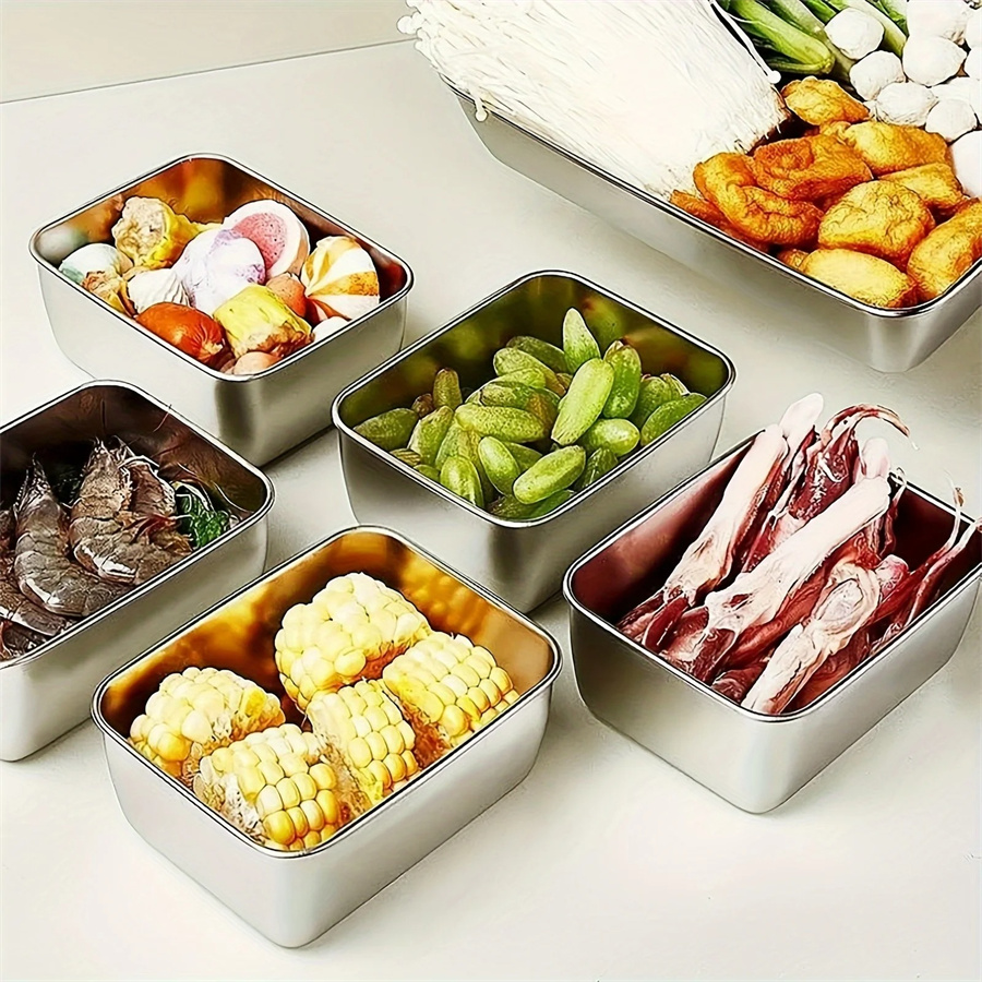 1/3/5 Stück Edelstahl-Aufbewah – Food Storage Cupboard Bewertung und Preis